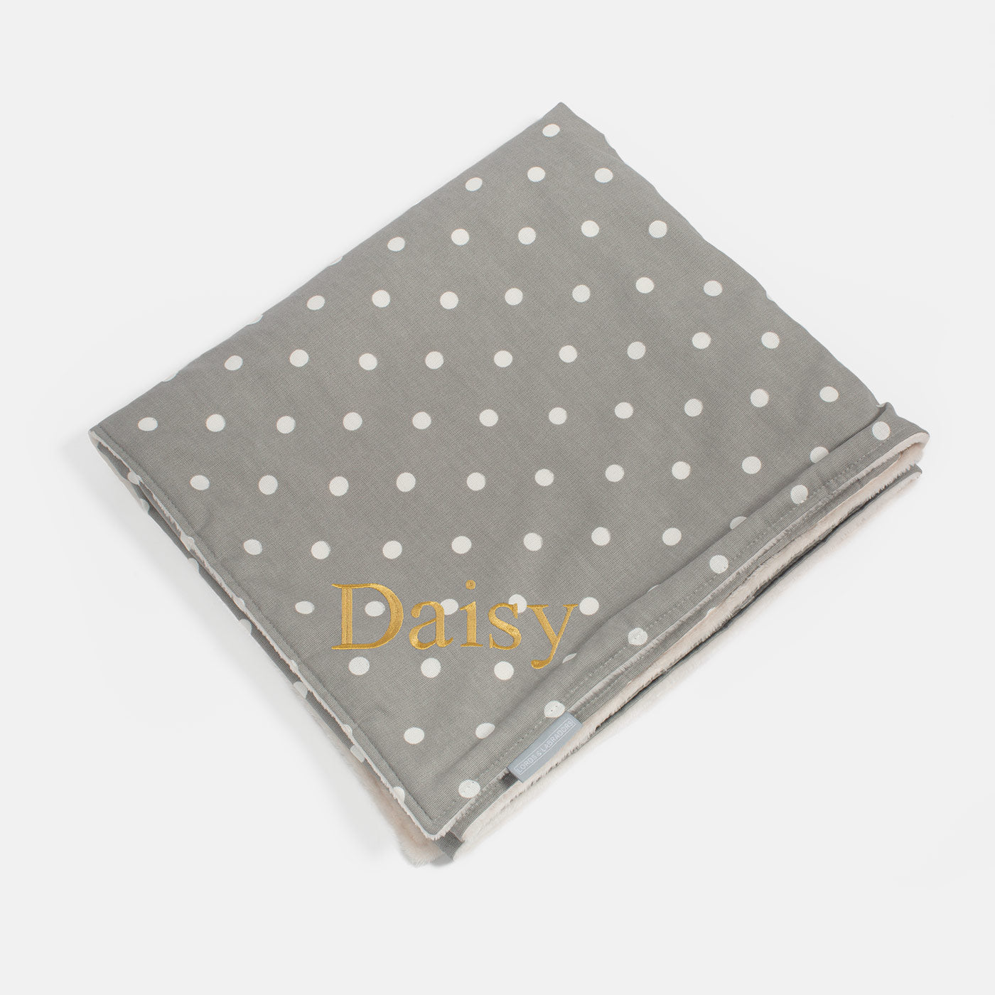 Super Soft Sherpa & Teddy Fleece Lining, Our Luxury Cat & Kitten Blanket In Stunning Grey Spot I The Perfect Cat Bed Accessory! Available Now at Lords & Labradors US