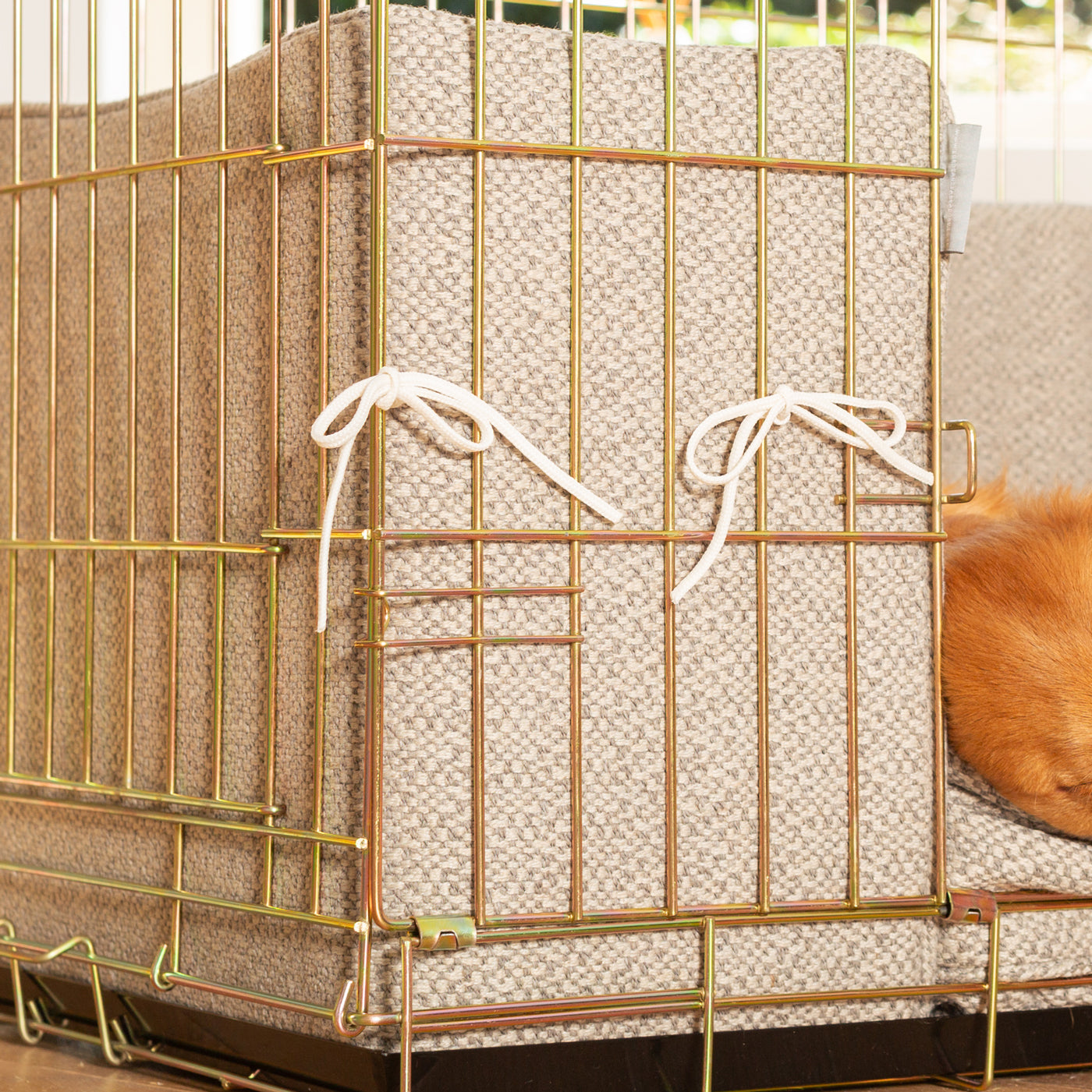 Dog Crate Bumper in Essentials Herdwick Pebble by Lords & Labradors