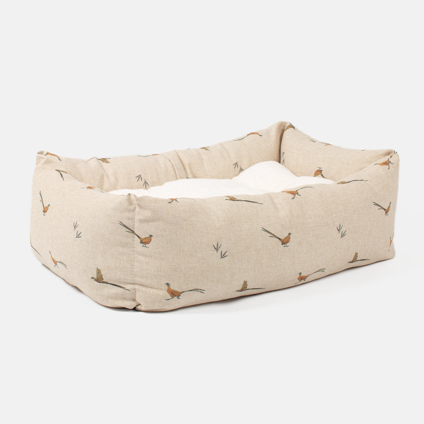 Cozy & Calming Puppy Cage Bed, The Perfect Dog Cage Accessory For The Ultimate Dog Den! In Stunning woodland Pheasant! Now Available to Personalize at Lords & Labradors US