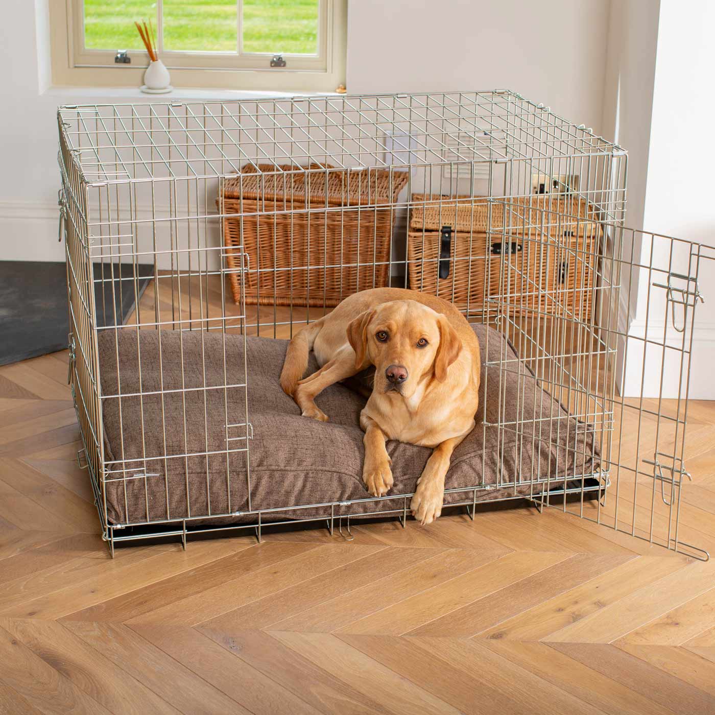 Dog Cushion in Inchmurrin Umber by Lords & Labradors