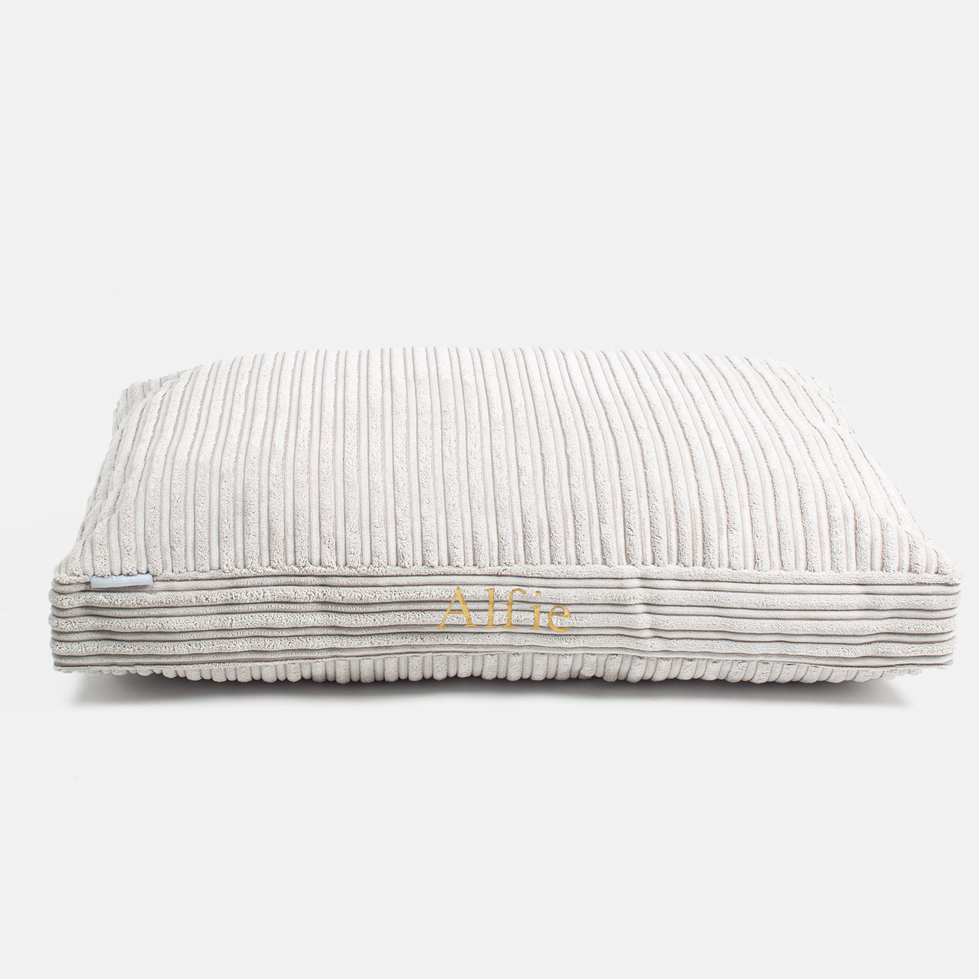 Luxury Dog Cage Cushion, Essentials Plush Cushion in Light Grey! The Perfect Dog Cage Accessory, Available To Personalize Now at Lords & Labradors US