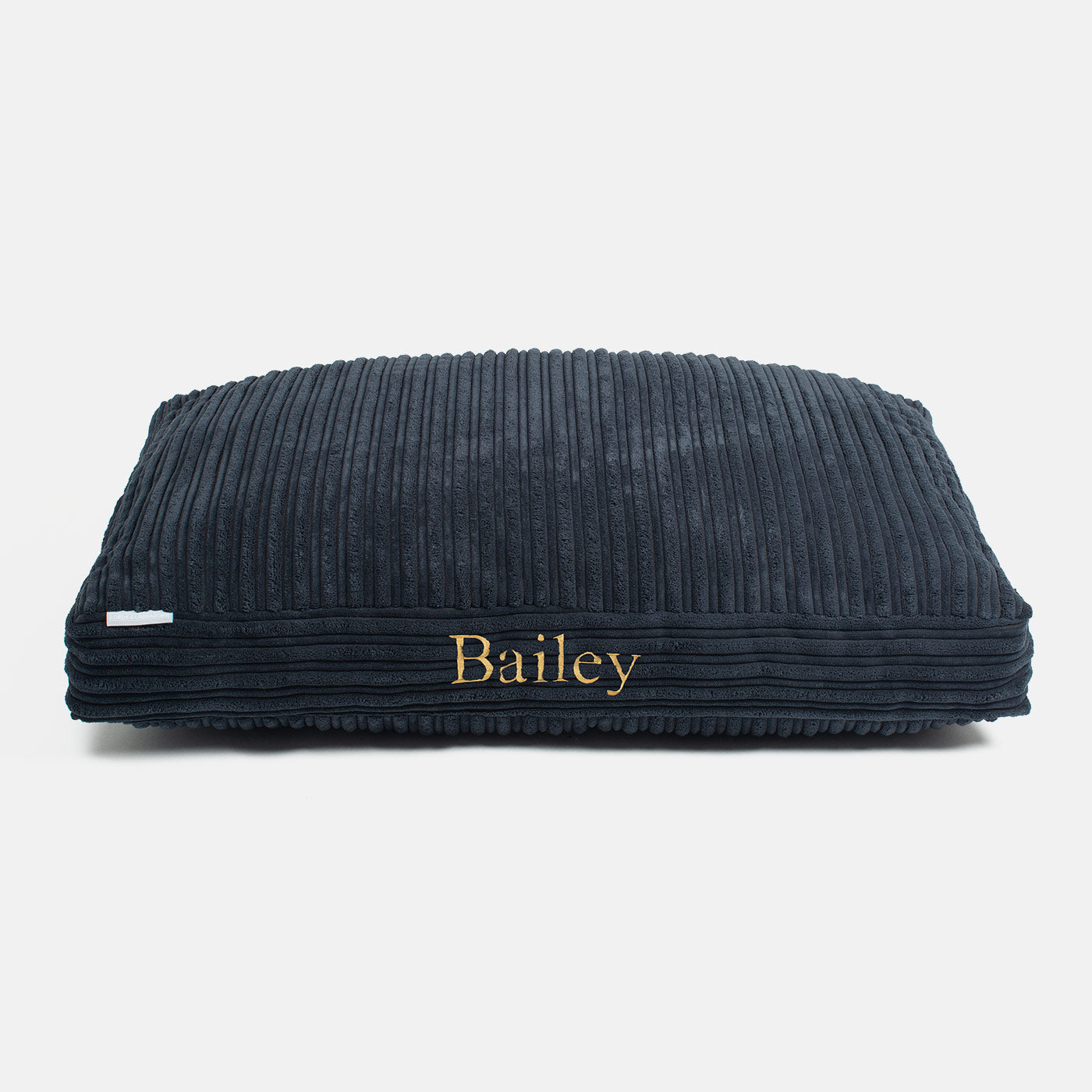 Luxury Dog Cage Cushion, Essentials Plush Cushion in Navy! The Perfect Dog Cage Accessory, Available To Personalize Now at Lords & Labradors US