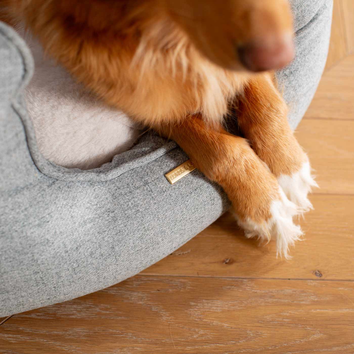 High Wall Dog Bed In Inchmurrin Iceberg By Lords & Labradors