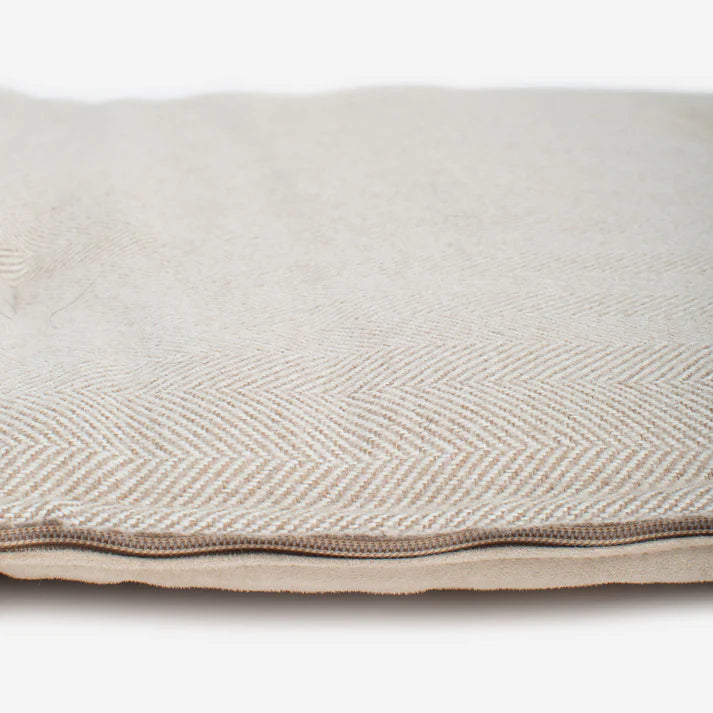 Discover Our Luxury Herringbone couch Topper, The Perfect Pet couch Accessory In Stunning Natural Herringbone Tweed! Available Now at Lords & Labradors US