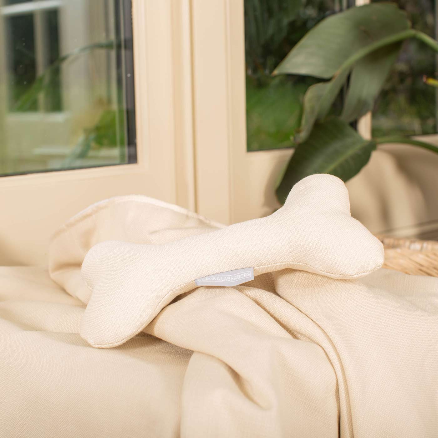 Present The Perfect Pet Playtime With Our Luxury Dog Bone Toy, In Stunning Savanna Bone! Available To Personalize Now at Lords & Labradors US