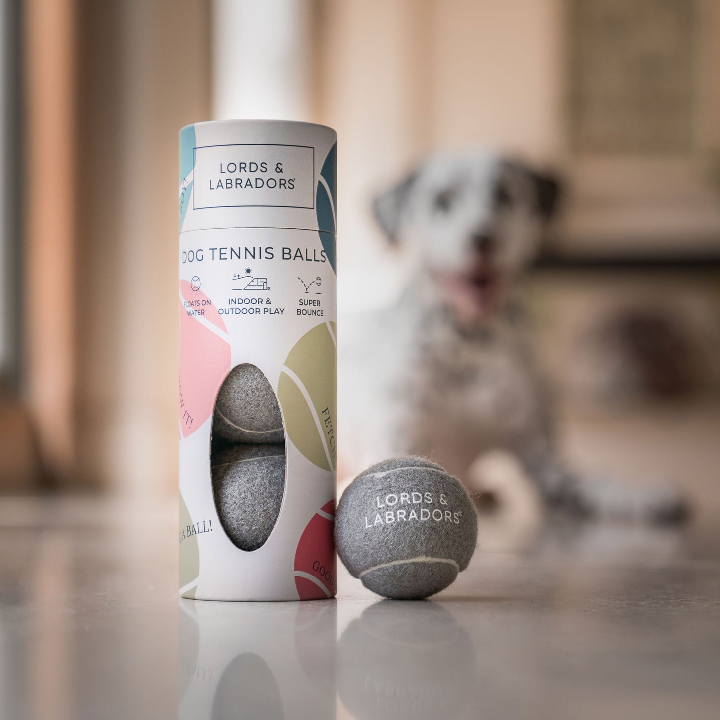 Super-Bouncy Tennis Balls For Dogs, 3 Pack of Tennis Dog Balls, Perfect For Outdoor Play! Available Now at Lords & Labradors US