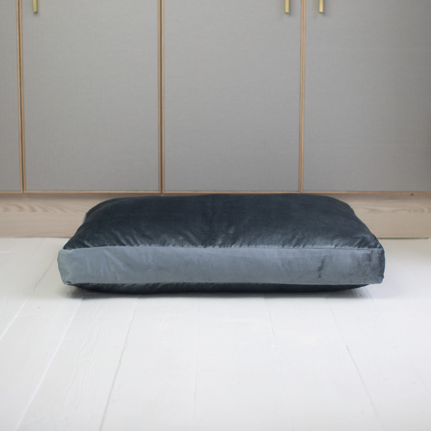 Luxury Dog Cage Cushion, Elephant Velvet Cage Cushion, The Perfect Dog Cage Accessory, Available Now at Lords & Labradors US