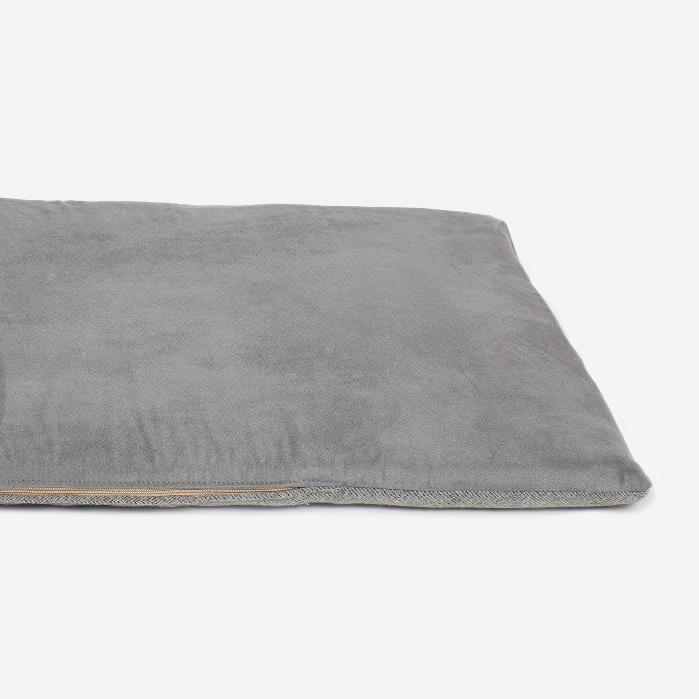 Discover Our Luxury Herringbone couch Topper, The Perfect Pet couch Accessory In Stunning Pewter Herringbone Tweed! Available Now at Lords & Labradors US