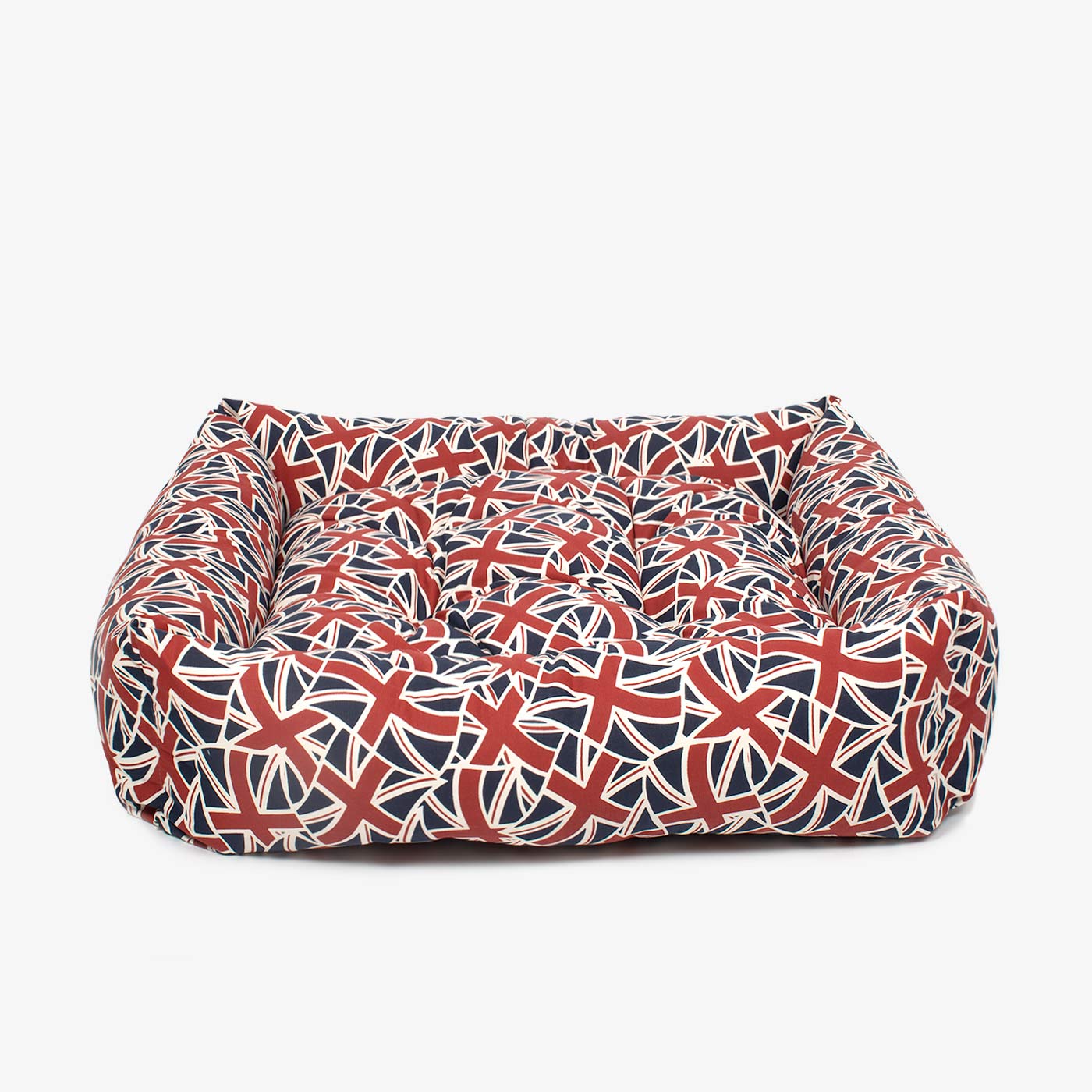 Luxury Handmade Box Bed For Dogs in Union Jack, Perfect For Your Pets Nap Time! Available To Personalise at Lords & Labradors