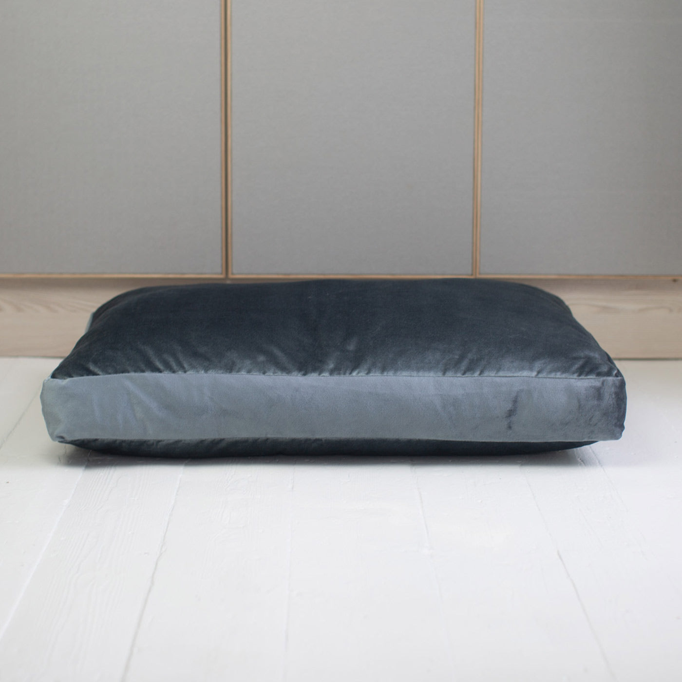 Luxury Dog Cage Cushion, Elephant Velvet Cage Cushion, The Perfect Dog Cage Accessory, Available Now at Lords & Labradors US