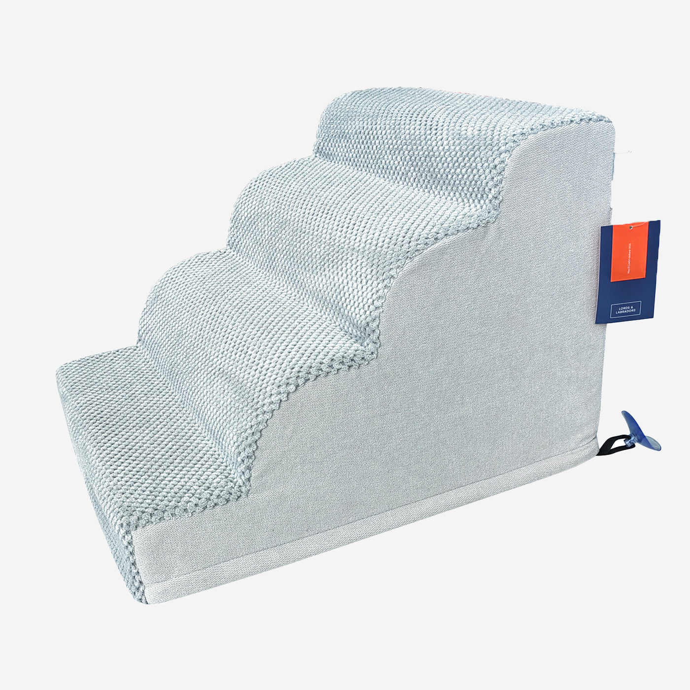 Provide Your Elderly, Young or Injured Pet with The Perfect Pet Furniture Steps, Our Luxury Cloud Pet Steps in Stunning Dove Gray Is the Ideal Choice for Dogs & Cats of All Ages! Pet Steps & Stairs Available Now at Lords & Labradors US