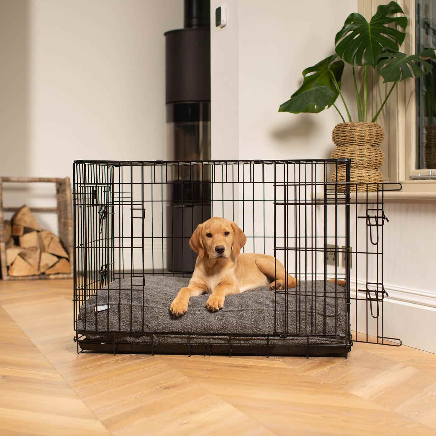 Dog Cushion in Granite Bouclé by Lords & Labradors