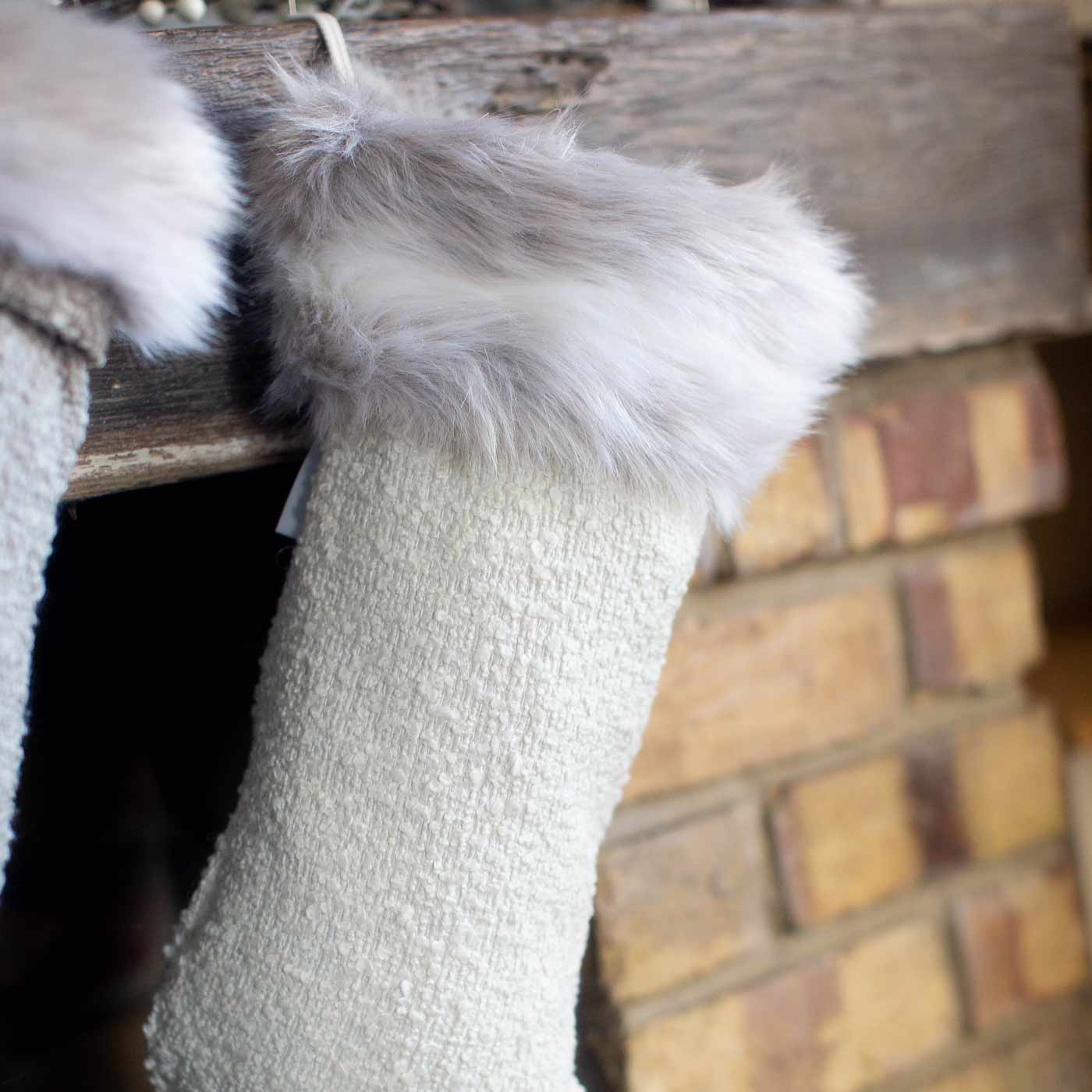 Gift your furry friend the perfect pet Christmas gift with our beautifully crafted Christmas Stocking Sock, fill and gift your pet this festive holiday with the most wholesome gifts for Christmas! Available now in stunning Boucle collection - Granite, Mink, Ivory at Lords & Labradors US