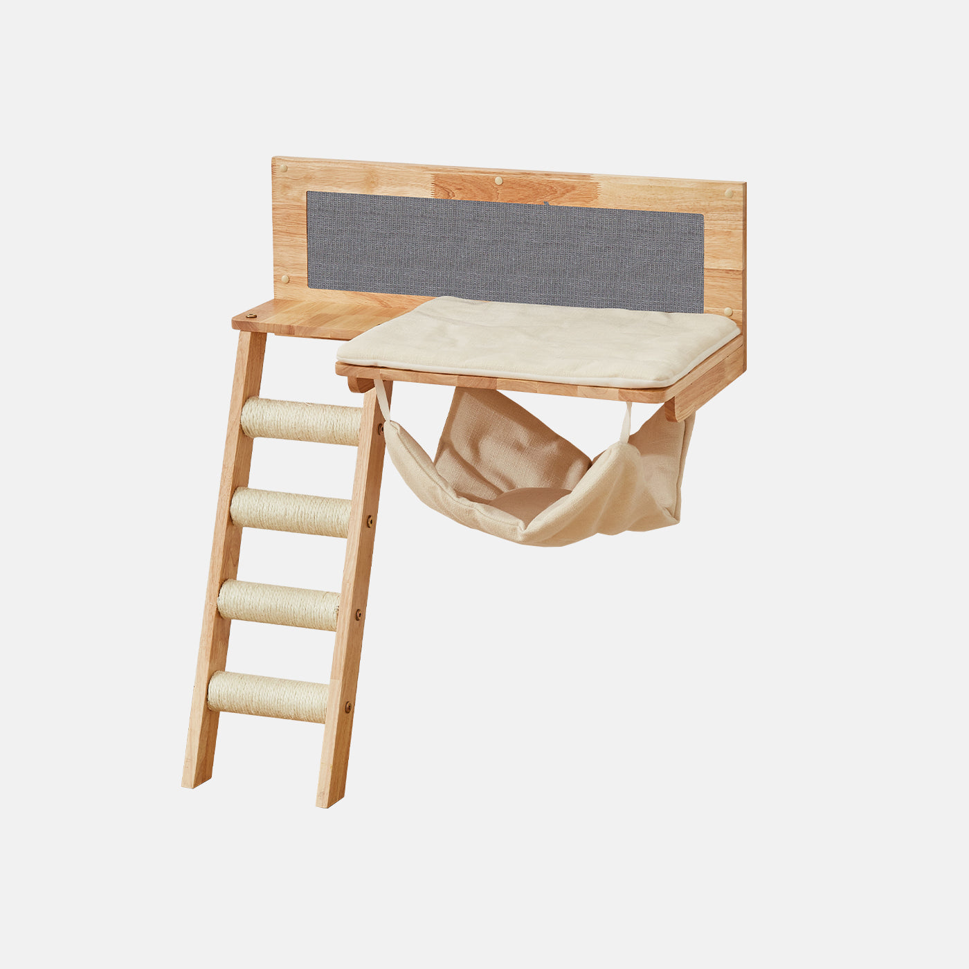 Discover our Luxurious and Stylish The Everything Wall Climber. Features make it the perfect hangout spot for your furry feline friends and encourages natural scratching on posts and pads. This is a great addition to any home and Great to Combine with other Malmo Wall Mounts. Perfect for Kittens and Cats of all ages under 15kg. Now Available at Lords & Labradors US
