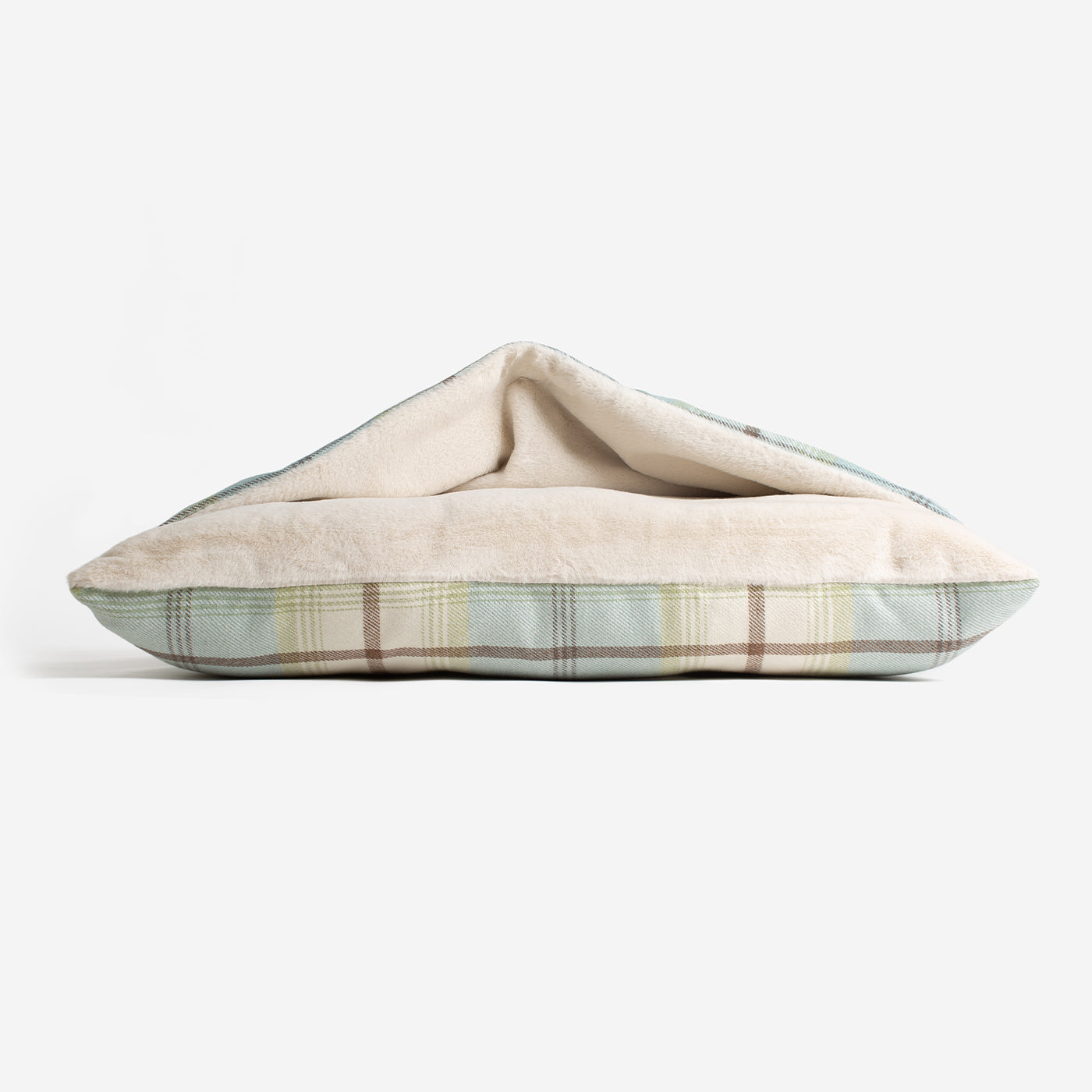 Discover The Perfect Burrow For Your Pet, Our Stunning Sleepy Burrow Dog Beds In Duck Egg Tweed Is The Perfect Bed Choice For Your Pet, Available Now at Lords & Labradors US