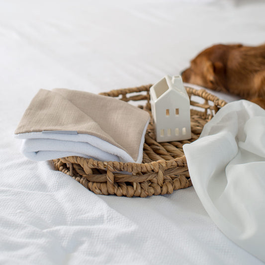 [color:savanna oatmeal] Luxury Savanna Pet Blanket collection, In Stunning Savanna Oatmeal. The Perfect Blanket For Dogs, Available at Lords & Labradors US