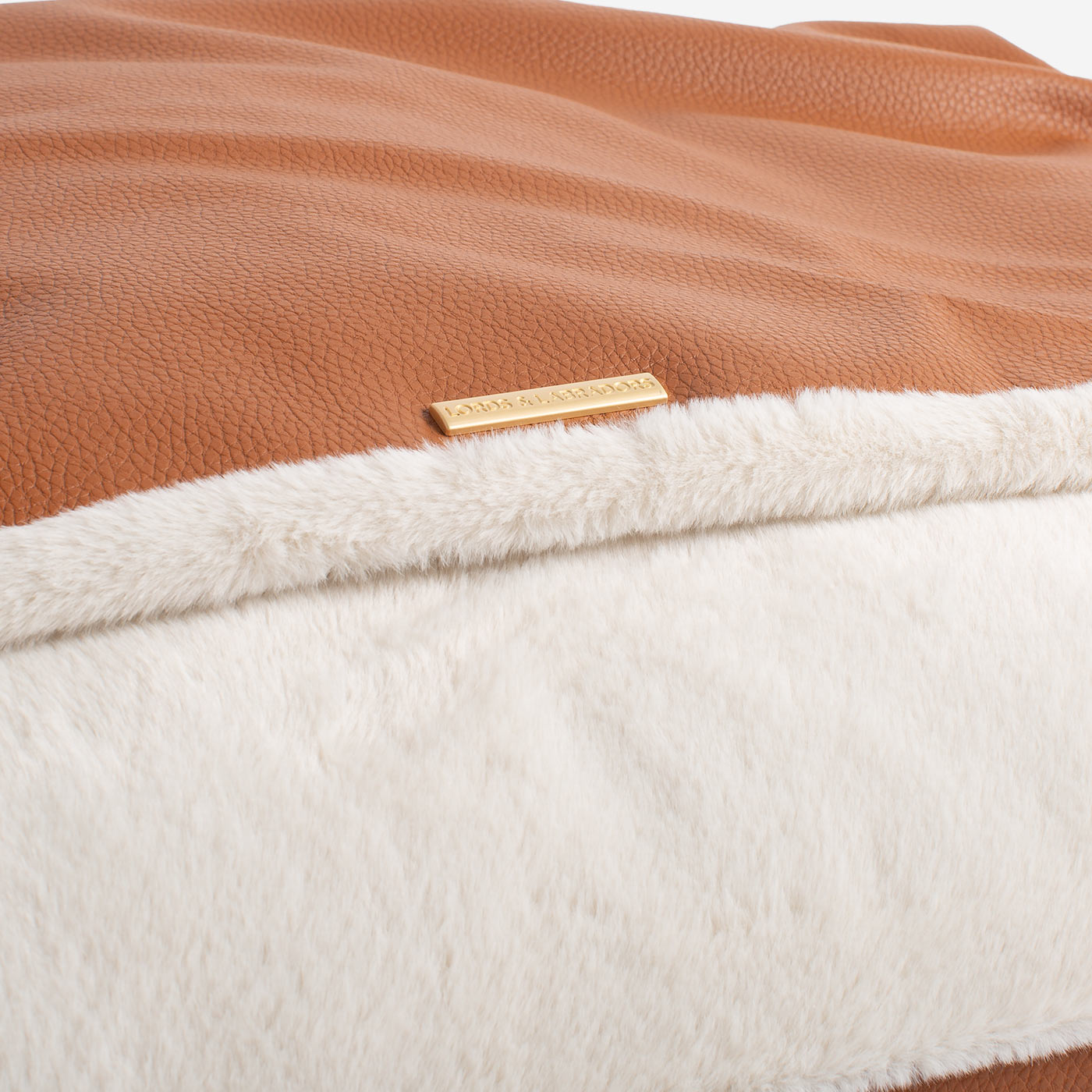 Discover The Perfect Burrow For Your Pet, Our Stunning Sleepy Burrow Dog Beds In Ember Rhino Faux Leather Is The Perfect Bed Choice For Your Pet, Available Now at Lords & Labradors US