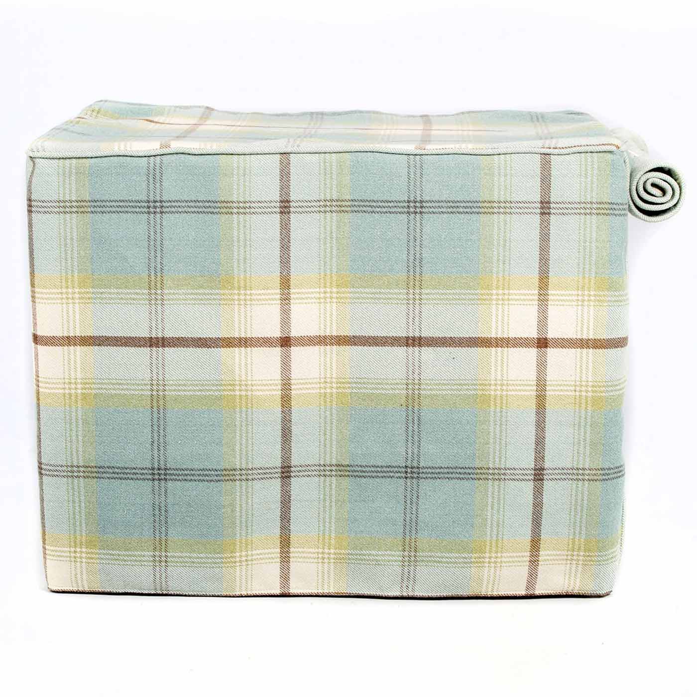 Luxury Dog Cage Cover, Balmoral Duck Egg Tweed Cage Cover The Perfect Dog Cage Accessory, Available To Personalize Now at Lords & Labradors US