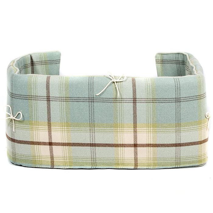 Luxury Dog Cage Bumper, Balmoral Duck Egg Cage Bumper Cover The Perfect Dog Cage Accessory, Available To Personalize Now at Lords & Labradors US