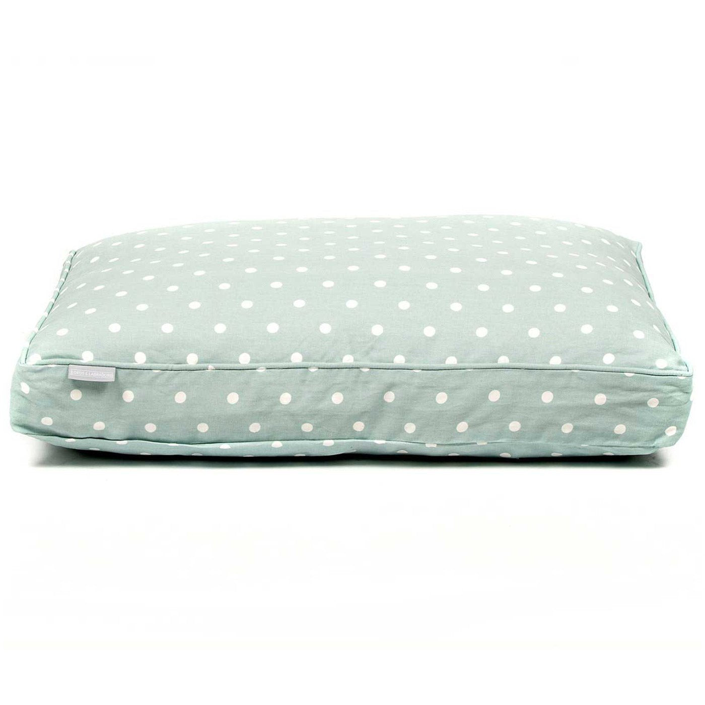 Luxury Dog Cage Cushion, Duck Egg Spot Cage Cushion The Perfect Dog Cage Accessory, Now Available To Personalize at Lords & Labradors US