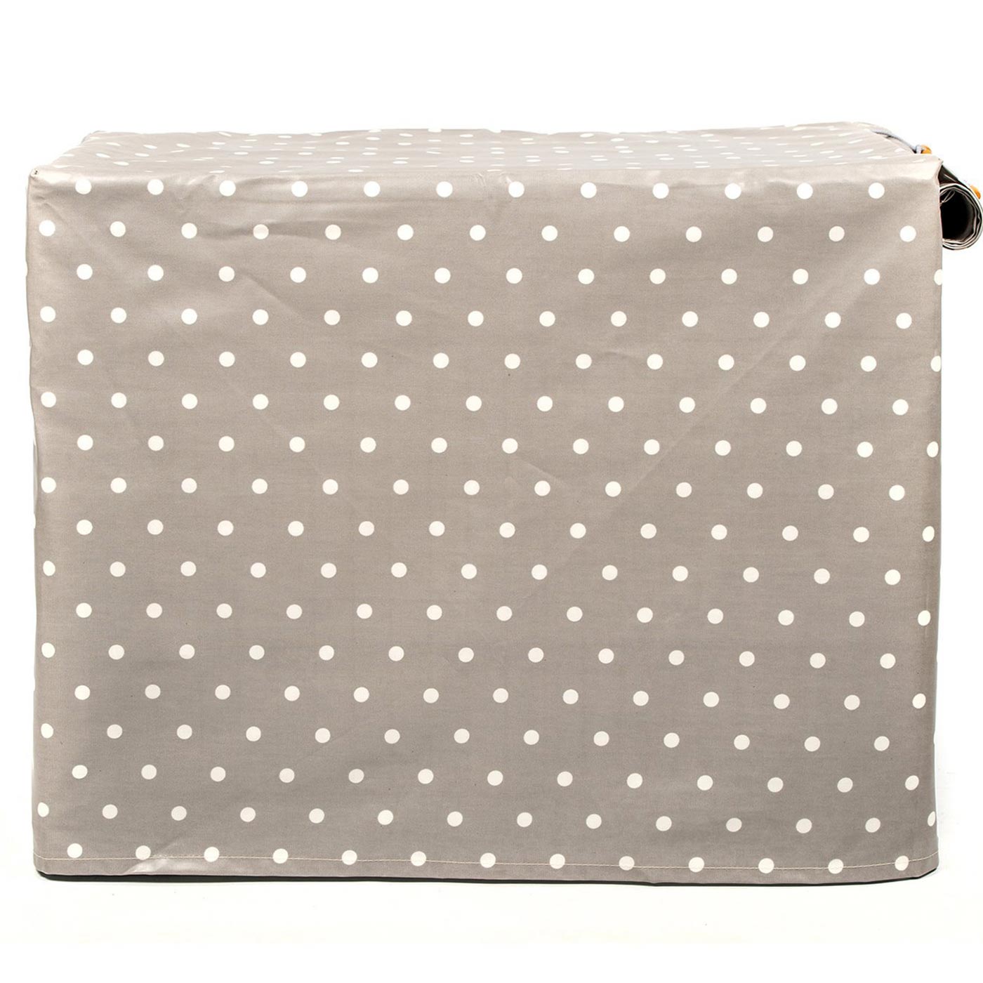 Luxury Dog Cage Cover, Grey Spot Oil Cloth Cage Cover The Perfect Dog Cage Accessory, now available at Lords and Labradors US