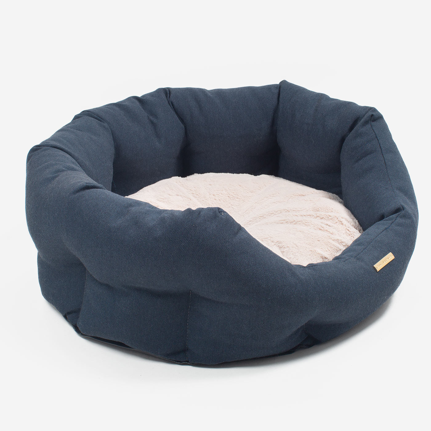 Essentials Twill Oval Bed in Denim by Lords & Labradors