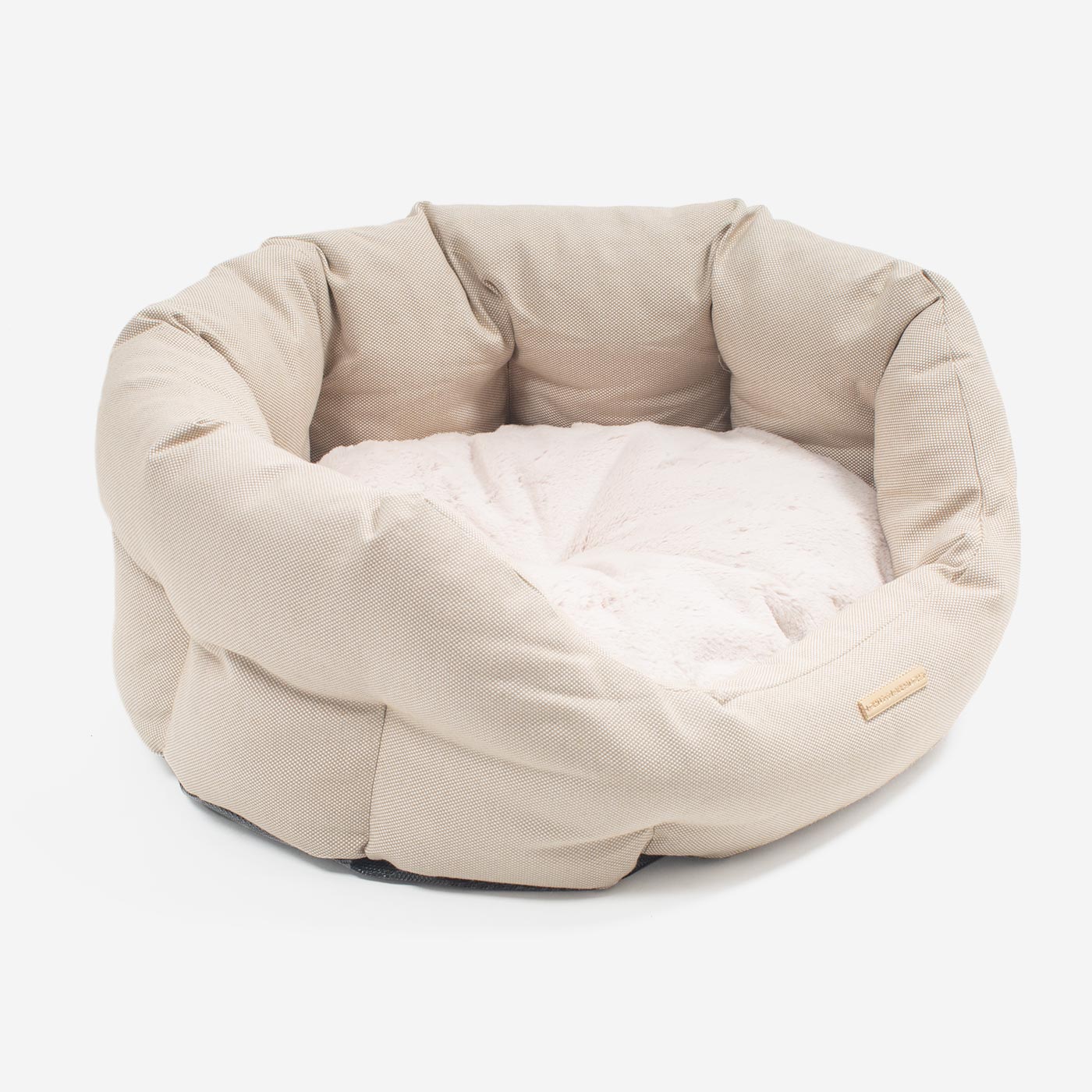 Essentials Twill Oval Bed in Linen by Lords & Labradors