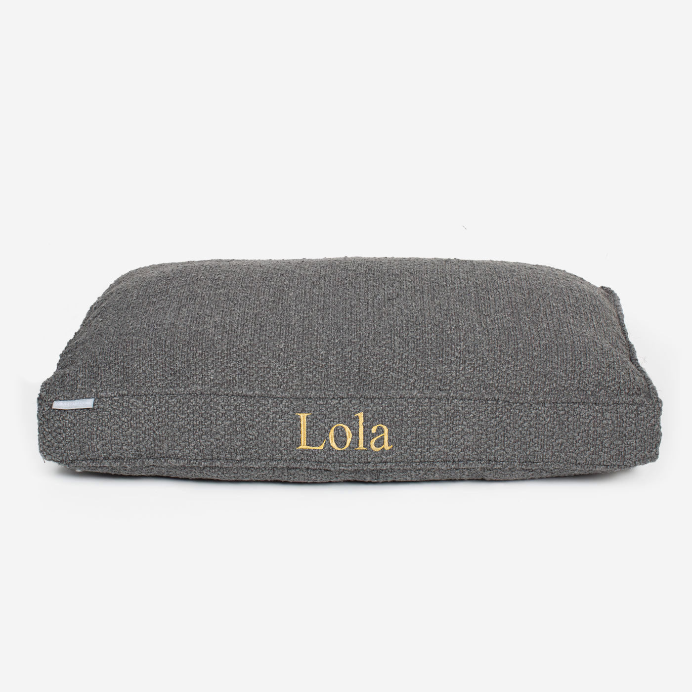 Dog Cushion in Granite Bouclé by Lords & Labradors