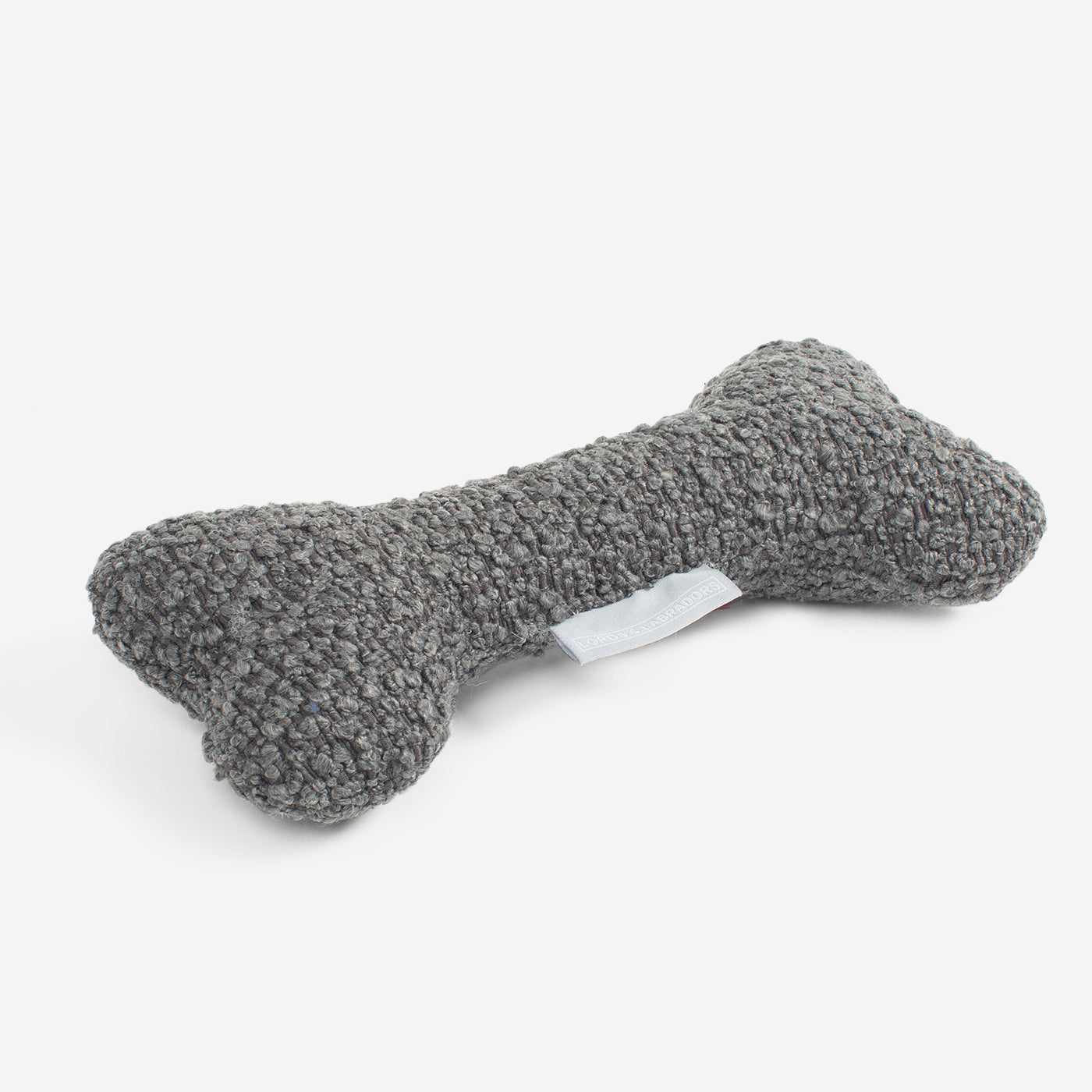 [color:granite boucle] Present The Perfect Pet Playtime With Our Luxury Dog Bone Toy, In Stunning Granite Boucle! Available To Personalize Now at Lords & Labradors US