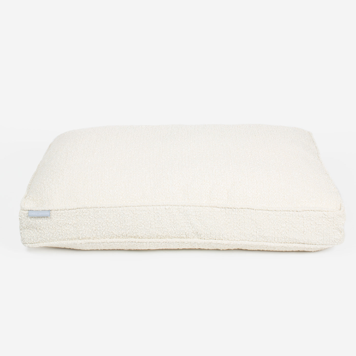 Luxury Dog Cage Cushion, Ivory Bouclé Cage Cushion The Perfect Dog Cage Accessory, Available To Personalize Now at Lords & Labradors US