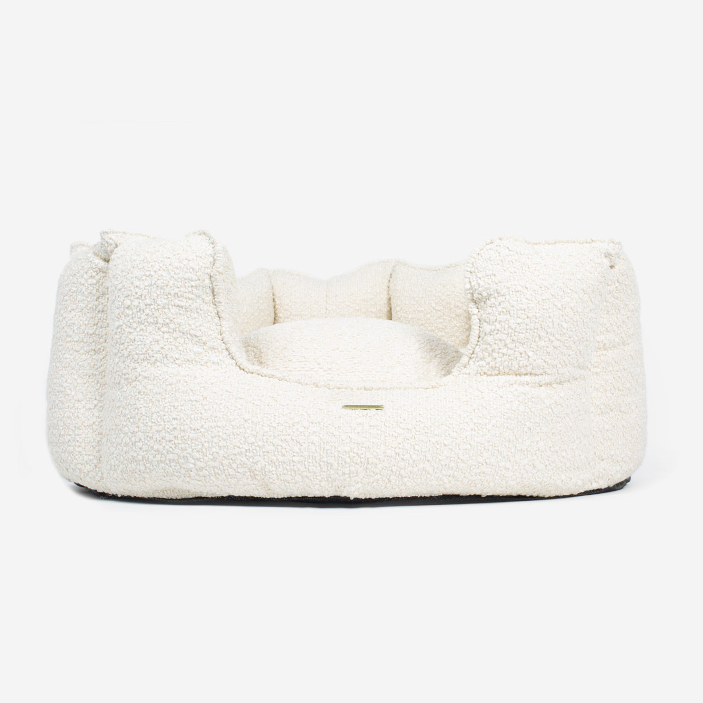 [color:ivory boucle] Discover Our Luxurious High Wall Bed For Dogs, Featuring inner pillow with plush teddy fleece on one side To Craft The Perfect Dogs Bed In Stunning Ivory Bouclé! Available To Personalize Now at Lords & Labradors US