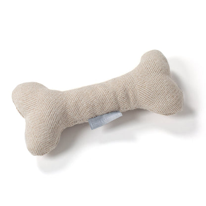 [color:natural herringbone] Present The Perfect Pet Playtime With Our Luxury Dog Bone Toy, In Stunning Natural Herringbone Tweed! Available To Personalize Now at Lords & Labradors US