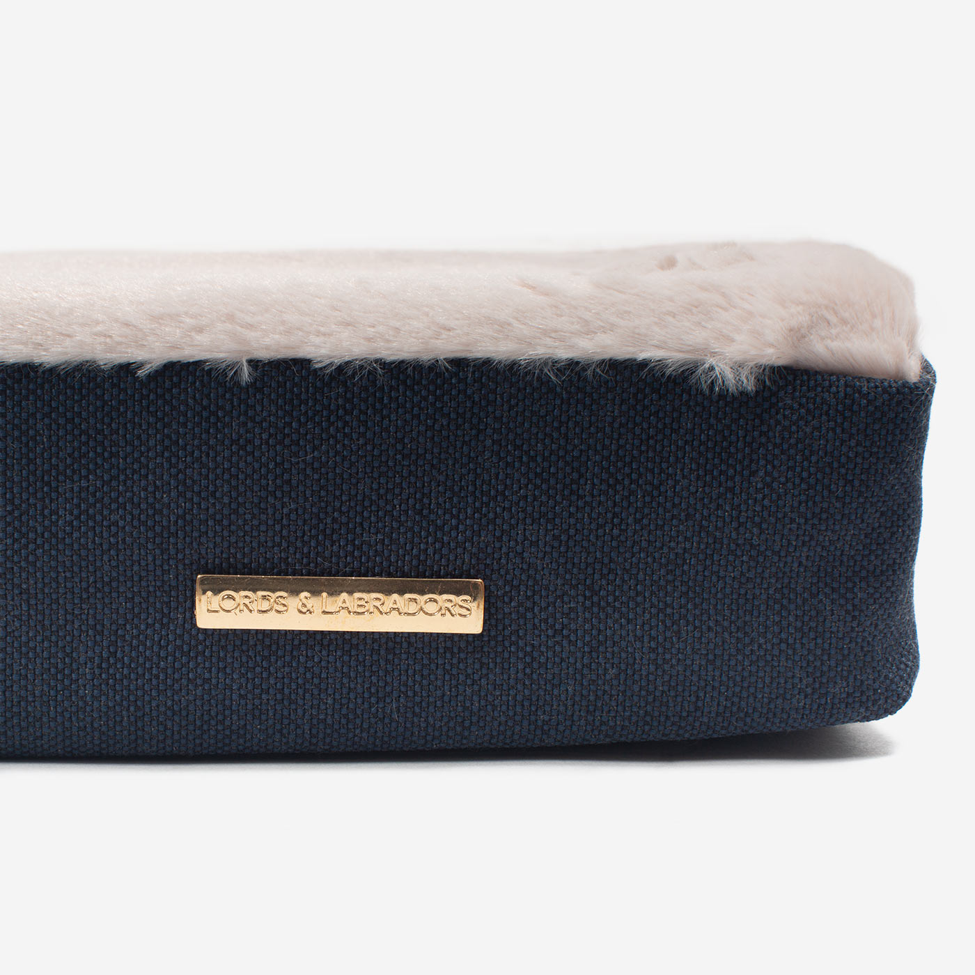 Essentials Twill Orthopaedic Mattress in Denim by Lords & Labradors