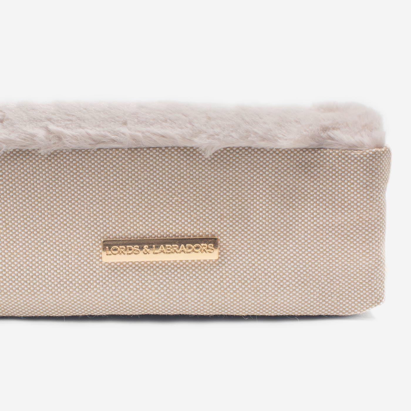 Essentials Twill Orthopaedic Mattress in Linen by Lords & Labradors