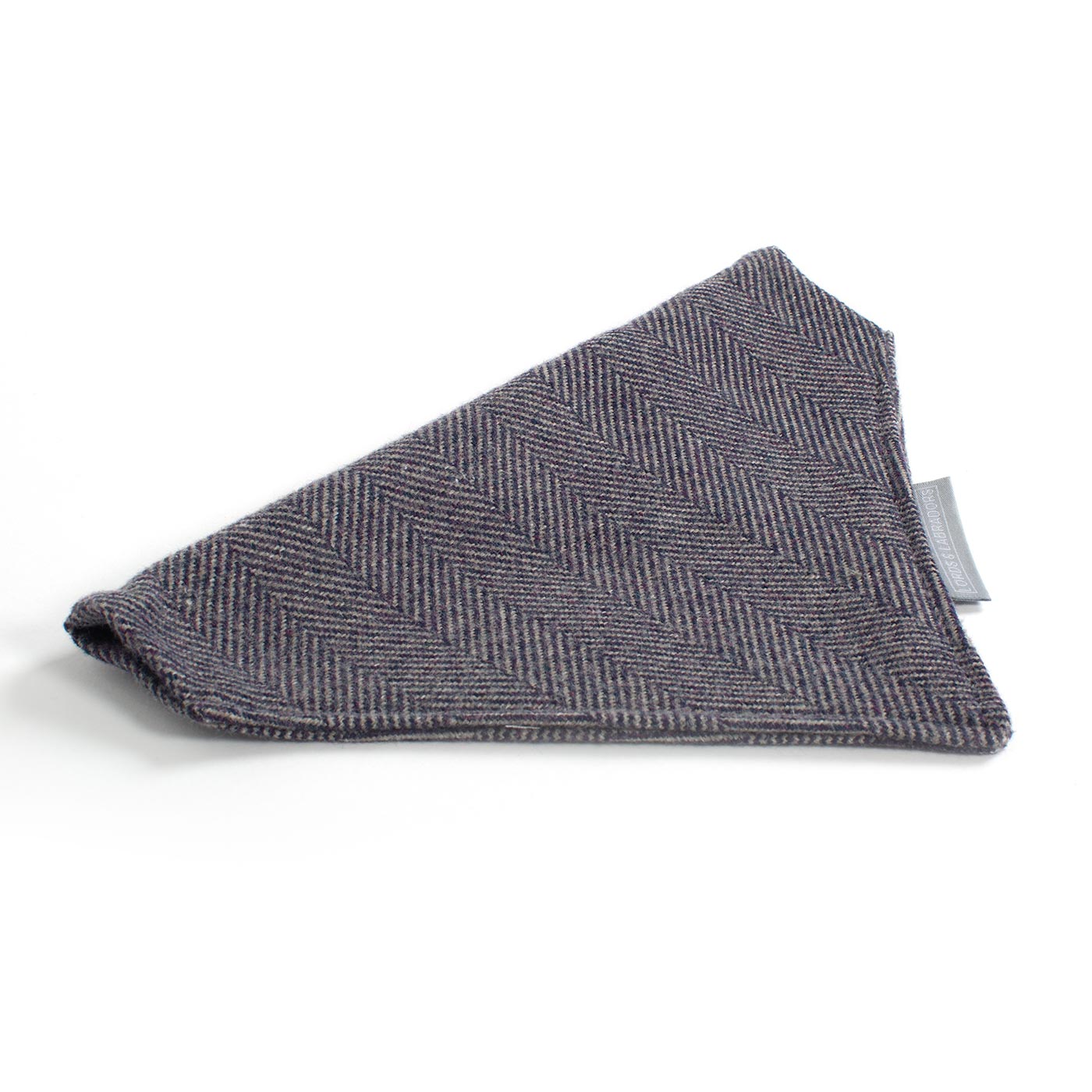 [color:oxford herringbone] Discover The Perfect Bandana For Dogs, Handmade With love In Luxury Herringbone Tweed, Available In 3 Sizes To Personalize Now at Lords & Labradors US