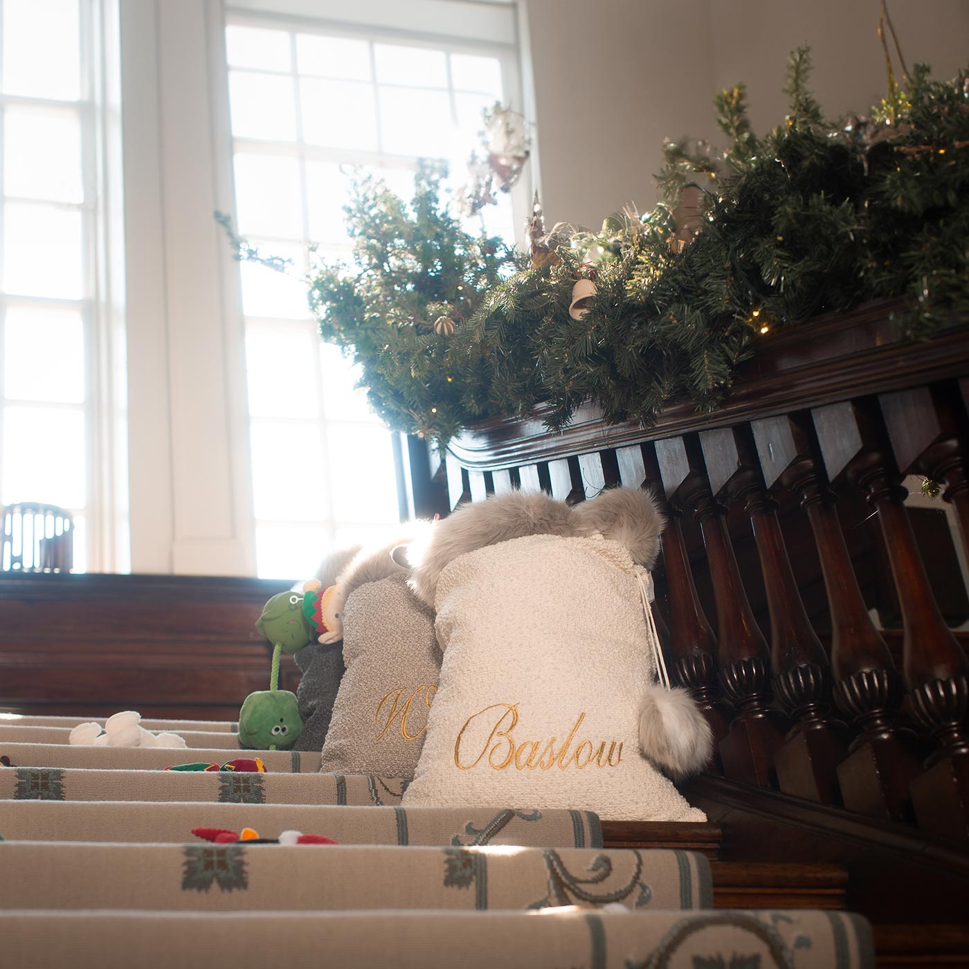 Discover our Christmas Santa Sack in Boucle, featuring drawstring tightening. The perfect Luxury pet gift for your Dog, Cat, Family and Fiends, now available to Personalize at Lords & Labradors US