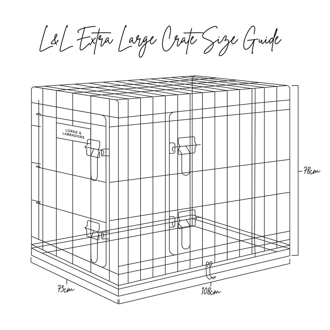 Discover the perfect deluxe heavy duty silver dog cage, featuring two doors for easy access and a removable tray for easy cleaning! The ideal choice to keep new puppies safe, made using pet safe galvanised steel! Available now in 5 sizes and three stunning colors at Lords & Labradors US