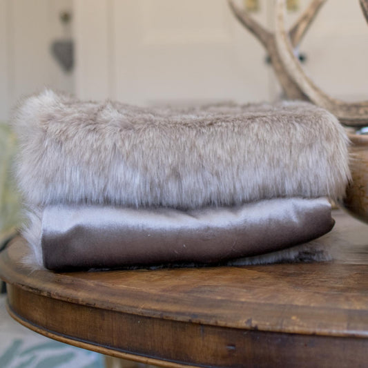 Luxury Velvet Pet Blanket, In Stunning Mink & Siberian Faux Fur The Perfect Blanket For Dogs, Available To Personalize at Lords & Labradors US