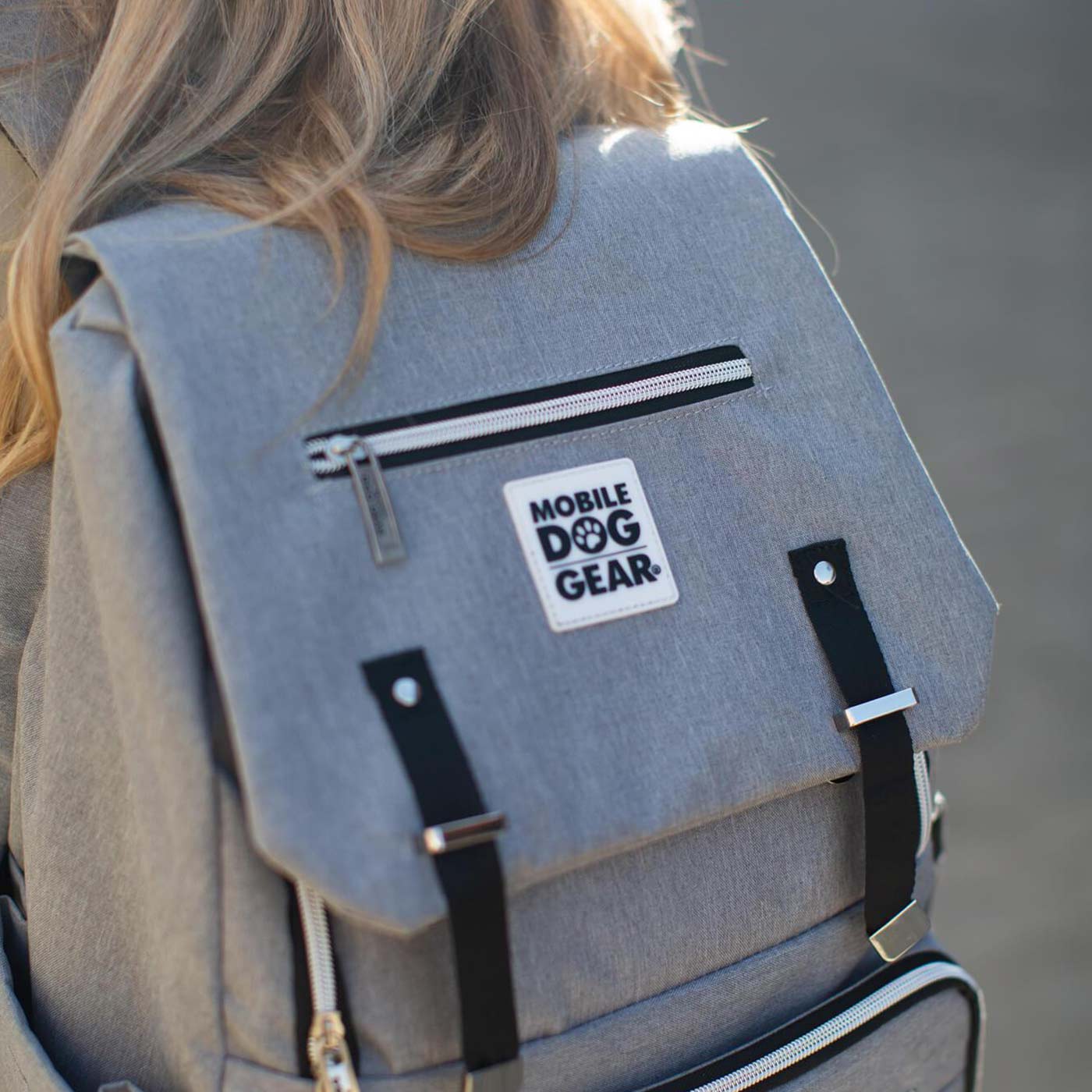 Discover, Mobile Dog Gear Week Away Backpack, in Gray. The Perfect Away Bag for any Pet Parent, Featuring dividers to stack food and built in waste bag dispenser. Also Included feeding set, collapsible silicone bowls and placemat! The Perfect Gift For travel, meets airline requirements. Available Now at Lords & Labradors US