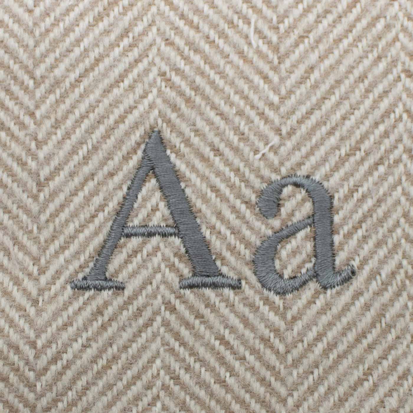 Discover Our Luxurious Natural Herringbone Tweed Dog Blanket With Super Soft Sherpa & Teddy Fleece, The Perfect Blanket For Puppies, Available To Personalize And In 2 Sizes Here at Lords & Labradors US