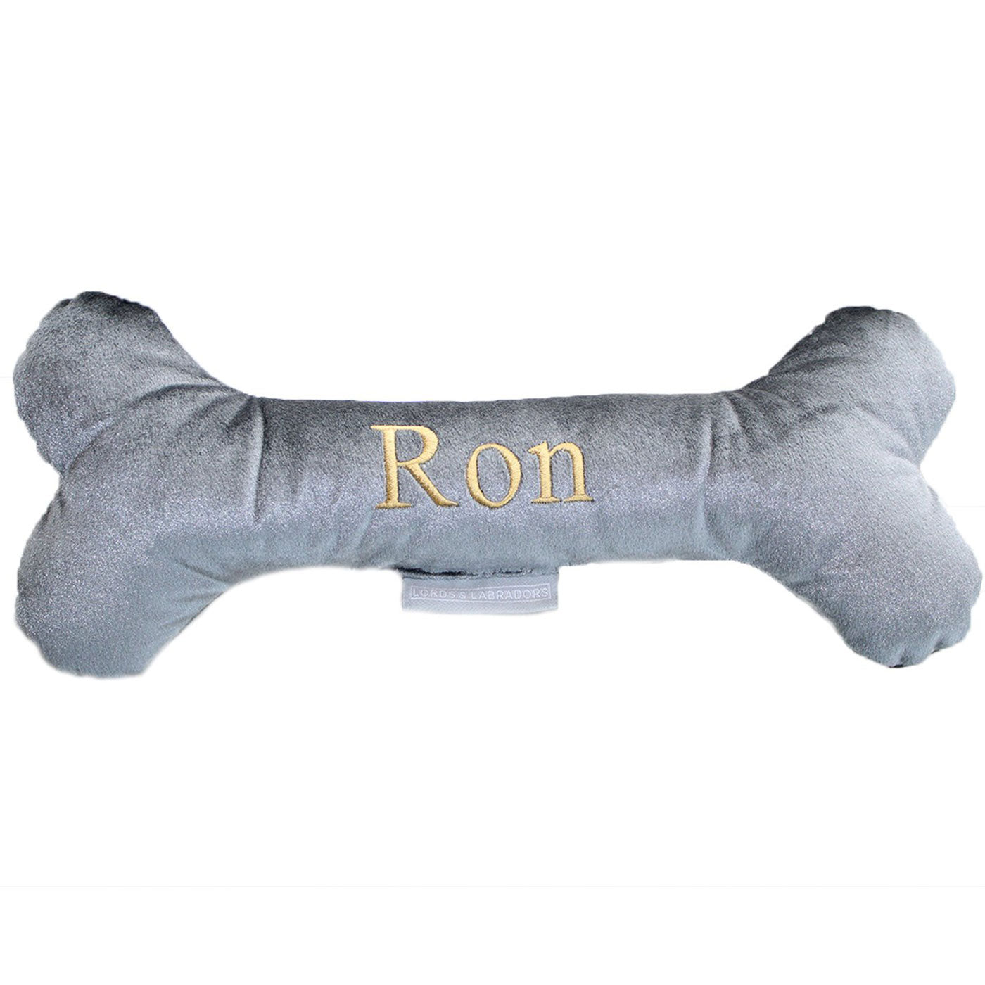 [color:elephant velvet] Discover The Perfect Bone For Dogs, Luxury Dog Bone Toy In Elephant Velvet, Available To Personalize Now at Lords & Labradors US
