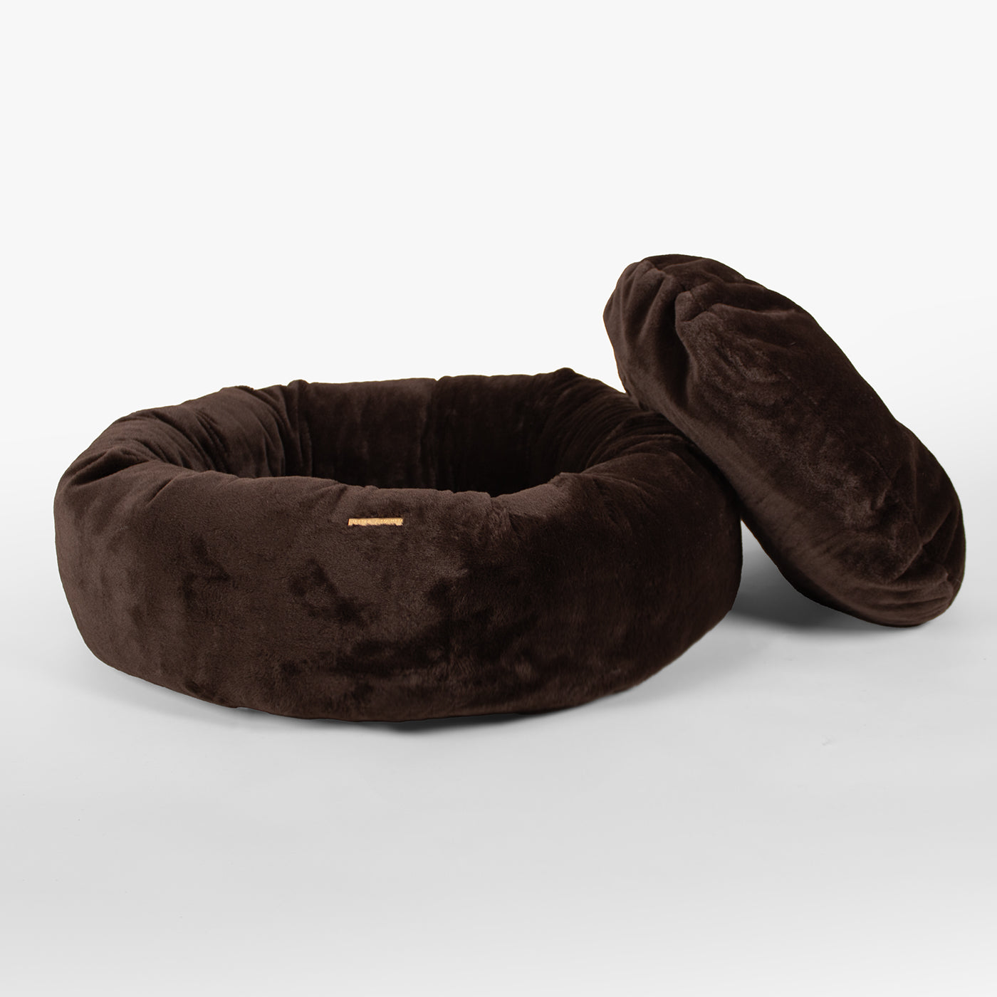 Calming Anti-Anxiety Donut Bed in Dusk Faux Fur by Lords & Labradors