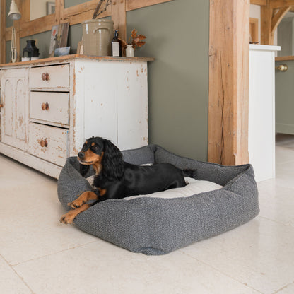 Box Bed For Dogs in Bouclé by Lords & Labradors