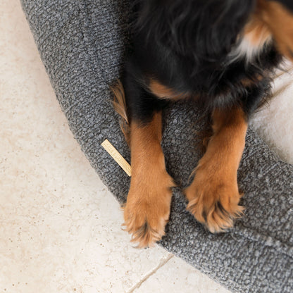 Box Bed For Dogs in Bouclé by Lords & Labradors