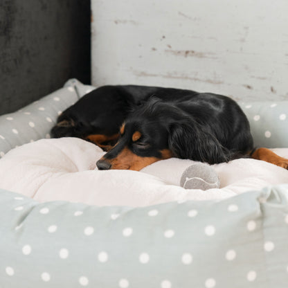 Box Bed For Dogs in Spots & Stripes by Lords & Labradors