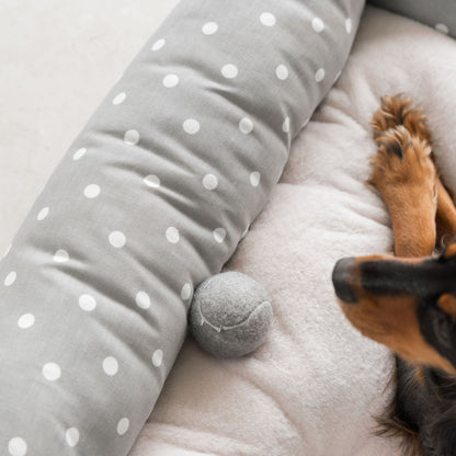 Box Bed For Dogs in Spots & Stripes by Lords & Labradors