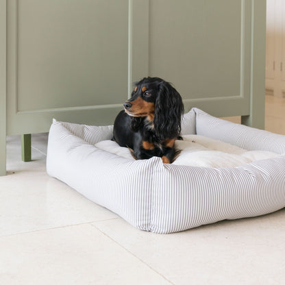 Box Bed For Dogs in Spots & Stripes by Lords & Labradors