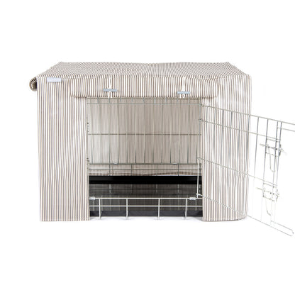 Luxury Black Dog Cage Set With Crate Cover, The Perfect Dog Crate For The Ultimate Naptime, Available Now at Lords & Labradors US