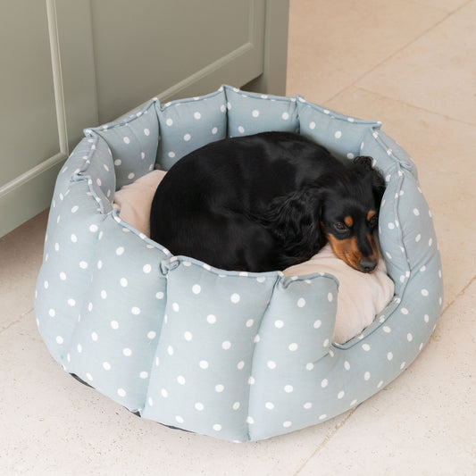 High Wall Bed For Dogs in Spots & Stripes by Lords & Labradors