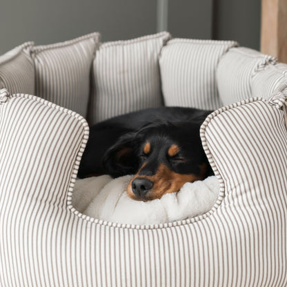 High Wall Bed For Dogs in Spots & Stripes by Lords & Labradors